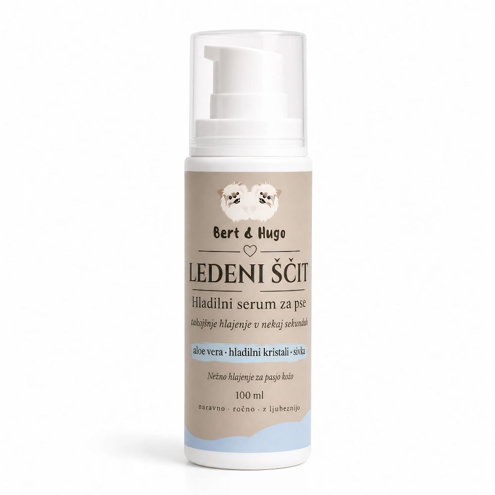 Bert &amp; Hugo Ledeni Štit – rashlađujući serum za pse (100 ml)