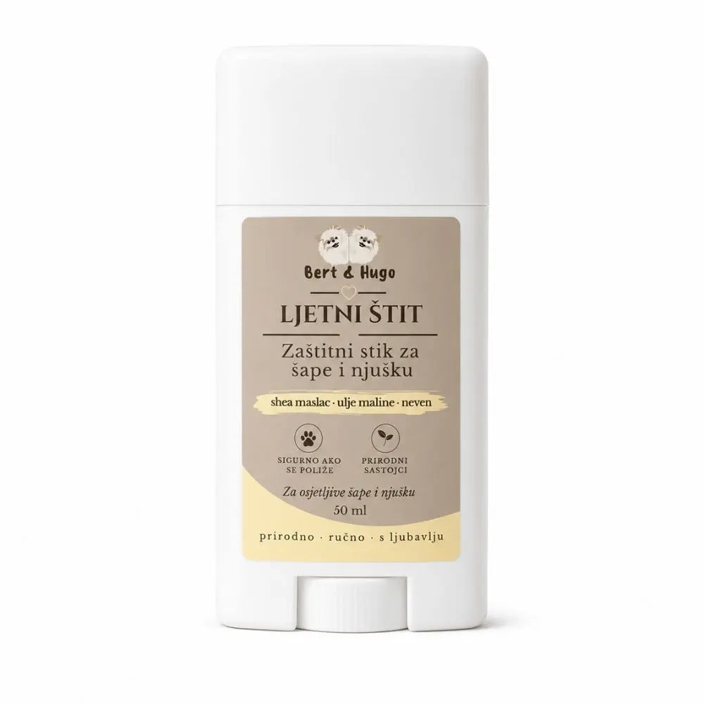 Bert &amp; Hugo Ljetni Štit – zaštitni stik za šape i njušku (50 ml)
